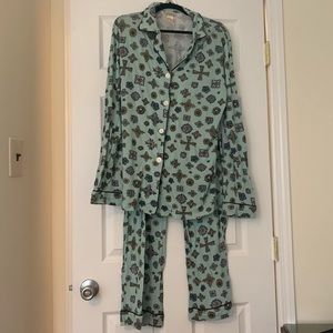 BedHead Blue Pajama Set Intimates & Sleepwear